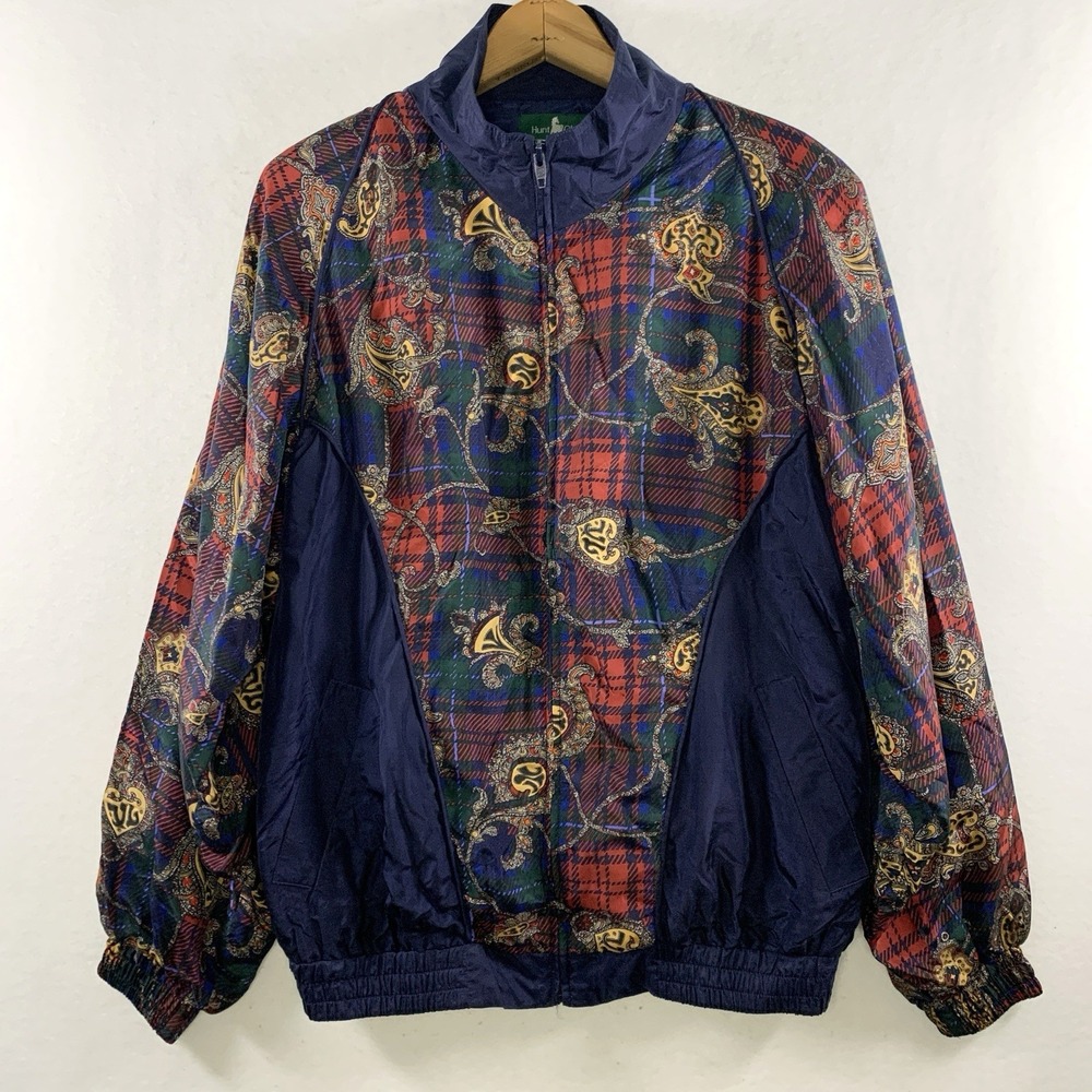 VTG 90s Loud Luxury Womens 100% Silk Bomber Jacket Medium Statement Oversized